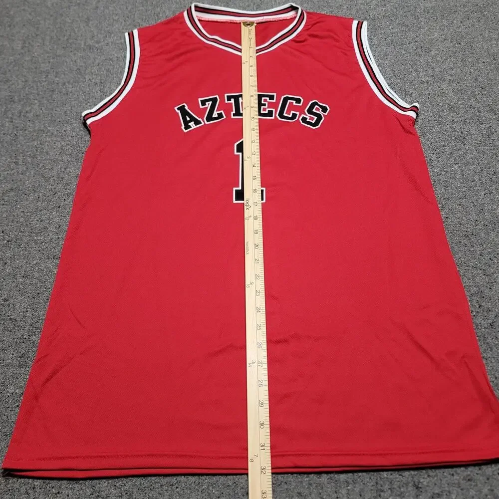 San Diego State Aztecs Jersey Mens Large Red Black 1 SGA Basketball Tank Shirt